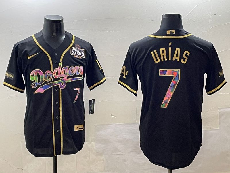 Men Los Angeles Dodgers #7 Urias Black Fashion Game 2025 Nike MLB Jersey style 03091->los angeles dodgers->MLB Jersey